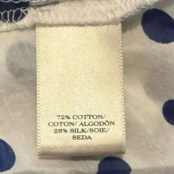 Ann Taylor Polka Dot Long Sleeve Lightweight Career Office  Stylish Blouse XSP - Picture 4 of 6